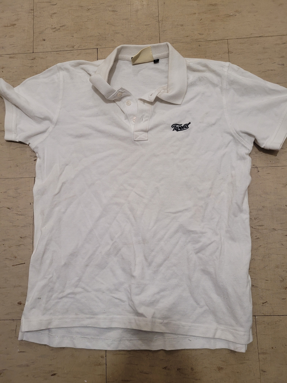 Tweeds White Men's Polo Shirt
